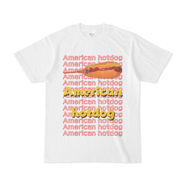 シンプルデザインTシャツ American hotdog