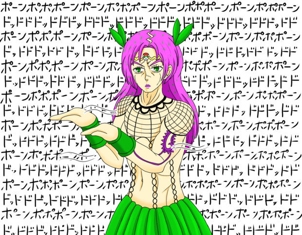 ヴェネツィア音頭をバックにキタキタ踊りをするディアボロ 羅御厨 さんのイラスト ニコニコ静画 イラスト
