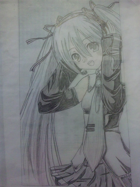 当季大流行 手描きイラスト 初音ミク キャラクターグッズ