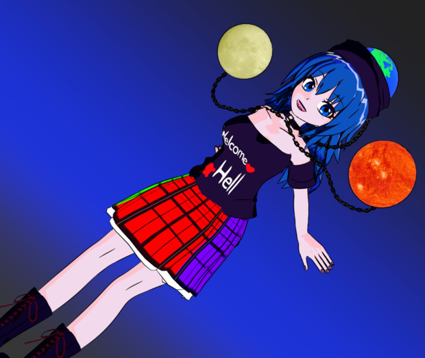 Blender 青ヘカちゃん 東方 075 さんのイラスト ニコニコ静画 イラスト