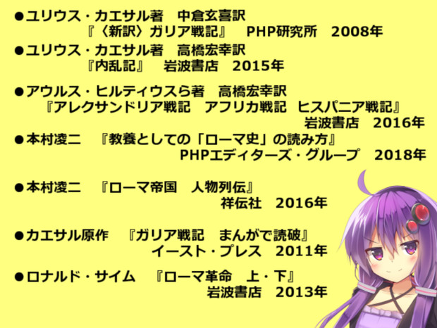 ローマ帝国解説 補足11 王政 共和政編 参考文献 上 いのっち 解説 さんのイラスト ニコニコ静画 イラスト