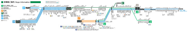 【JR西日本風】常磐線路線図(系統別配色)
