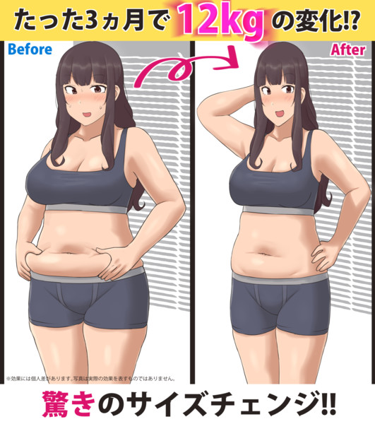 雑すぎるダイエット広告 緑茶みち さんのイラスト ニコニコ静画 イラスト