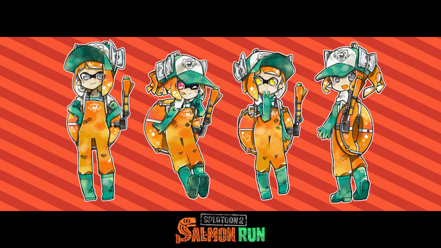 19 07 12サーモンラン D さんのイラスト ニコニコ静画 イラスト