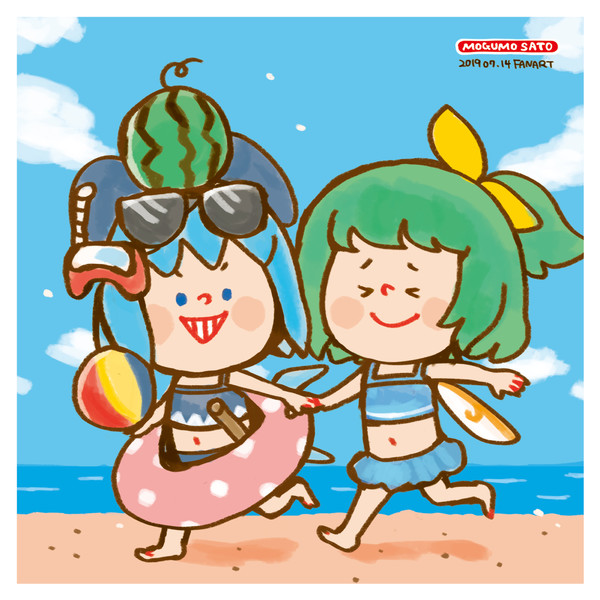うみに行こう さとう もぐも さんのイラスト ニコニコ静画 イラスト