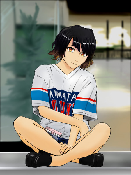 19 07 18 ボーイッシュな女子 烏龍茶2ndめざせ５０メートル さんのイラスト ニコニコ静画 イラスト
