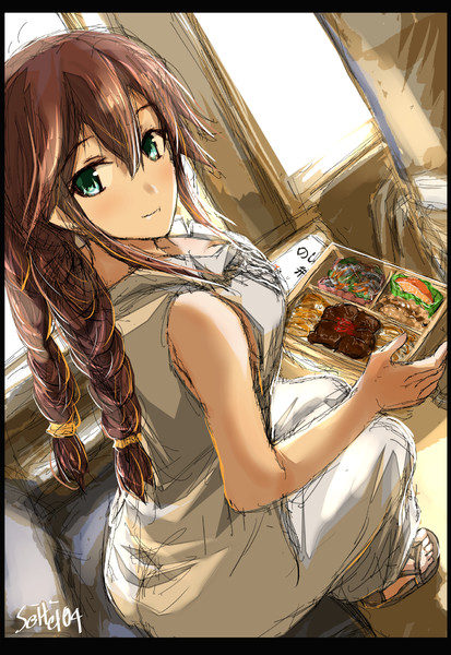 ノースリーブ白ワンピースの能代姉と鉄道旅 Seitei さんのイラスト ニコニコ静画 イラスト
