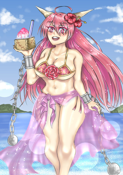 水着パーフェクト華扇ちゃん ハナブサアキラ さんのイラスト ニコニコ静画 イラスト