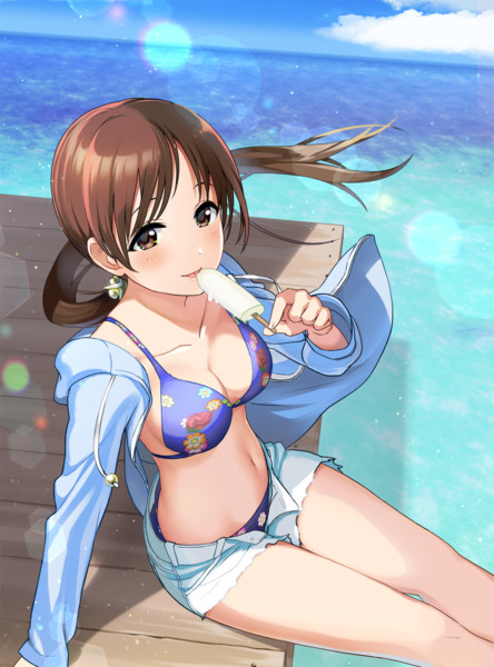 美波といっしょにアイスを食べる夏 夏也 さんのイラスト ニコニコ静画 イラスト