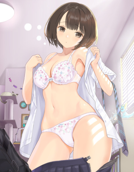 眠いから夏休みなのに学校の準備をする眠い子 Nanam さんのイラスト ニコニコ静画 イラスト