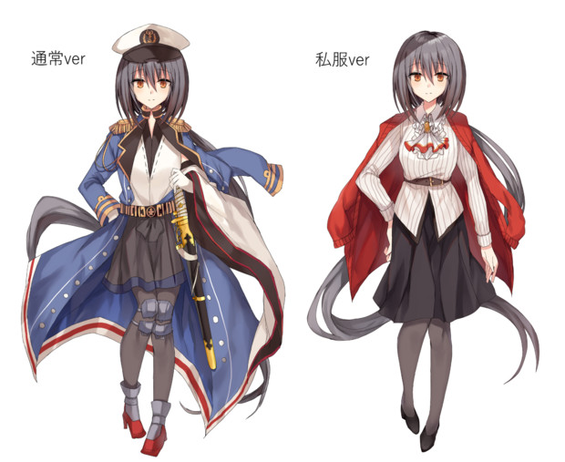 オリ艦三笠の立ち絵データ フリー素材配布 紀奈 さんのイラスト ニコニコ静画 イラスト