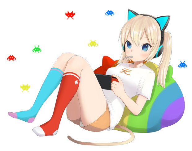 ゲーム好き女の子 元ひきまん さんのイラスト ニコニコ静画 イラスト