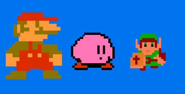ドットマリオ カービィ リンク わびさび さんのイラスト ニコニコ静画 イラスト