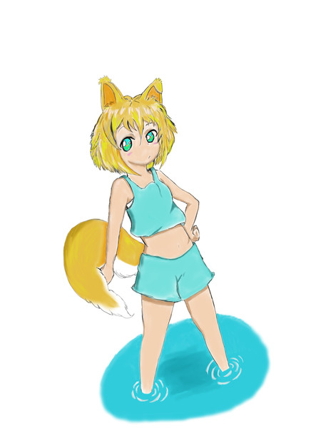 水辺の狐 ユノ さんのイラスト ニコニコ静画 イラスト