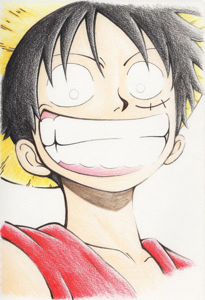 One Piece ルフィ 色塗り１ Namakura さんのイラスト ニコニコ静画 イラスト