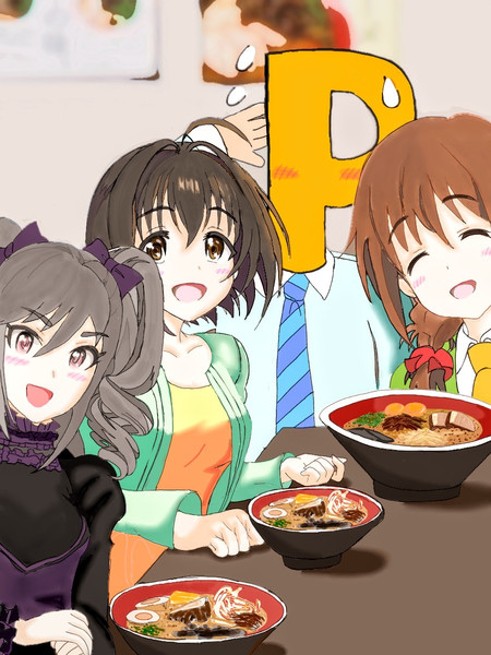 蘭子と美穂がホームシックになったので熊本ラーメン食べに行ってきました 俊ちゃん さんのイラスト ニコニコ静画 イラスト
