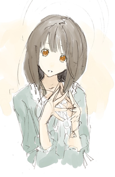 いろいろ かわいい オレンジ 女の子 イラスト 花の画像無料