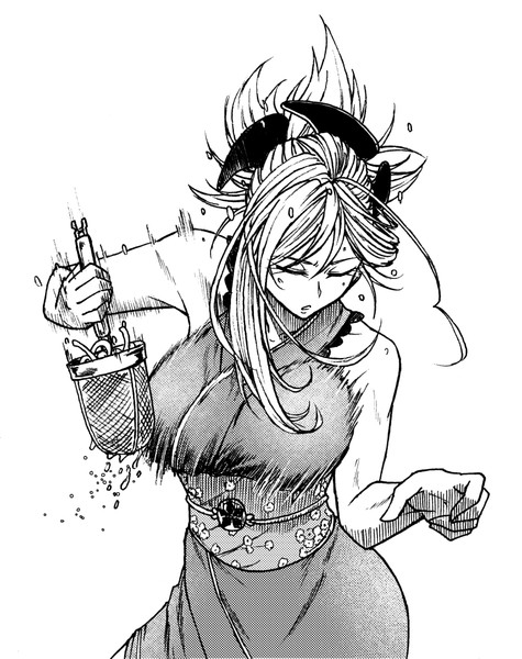 茹でたうどんを湯切る武蔵ちゃん こゆび さんのイラスト ニコニコ静画 イラスト