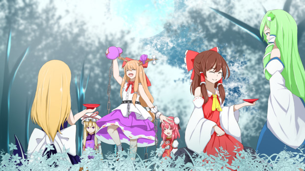 東方ニコ楽祭 酒宴 森の宴会 ドラメール さんのイラスト ニコニコ静画 イラスト