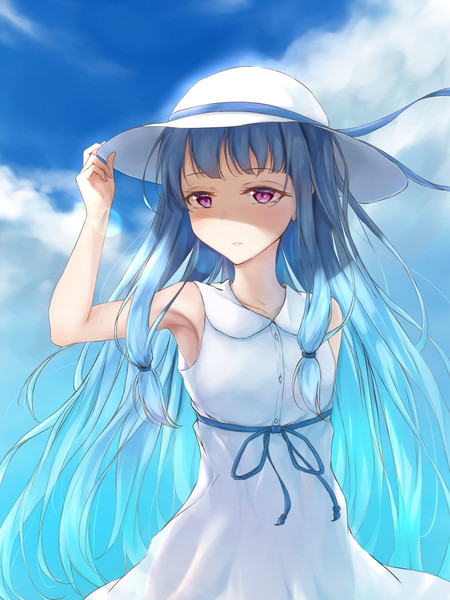 白ワンピース葵ちゃん はーもん さんのイラスト ニコニコ静画 イラスト