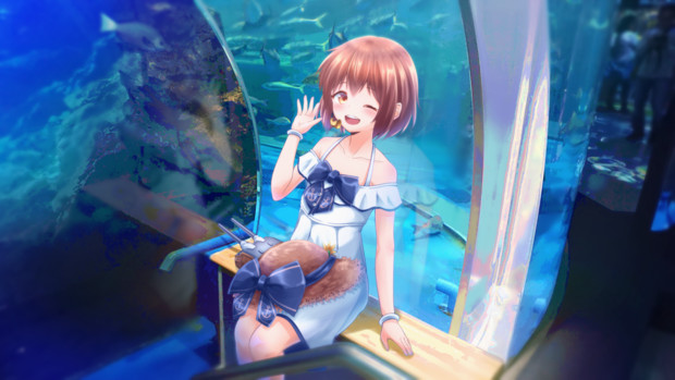 雪風と水族館デート にゃぬき さんのイラスト ニコニコ静画 イラスト