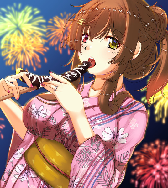 祭りの村雨とチョコバナナ シガツ さんのイラスト ニコニコ静画 イラスト