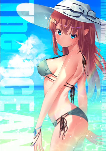 海と水着と女の子 五七翔二 さんのイラスト ニコニコ静画 イラスト