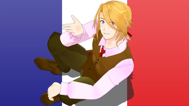 フランス 私服モデル配布 天地 さんのイラスト ニコニコ静画 イラスト
