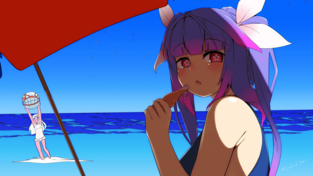 夏 海 アイス はに山くろふぉ さんのイラスト ニコニコ静画 イラスト