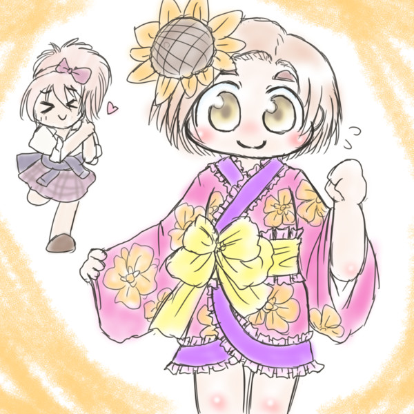 ギャルのお姉ちゃんに浴衣を借りた薫ちゃん 哉井まや さんのイラスト ニコニコ静画 イラスト