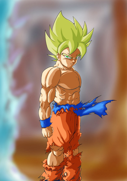 液タブクリスタ練習 悟空03 Dbz さんのイラスト ニコニコ静画 イラスト