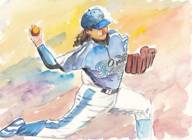 女子プロ野球投手