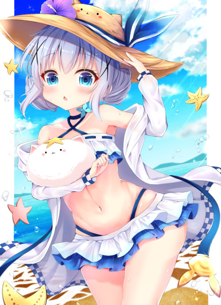 水着チノちゃん しぃら さんのイラスト ニコニコ静画 イラスト