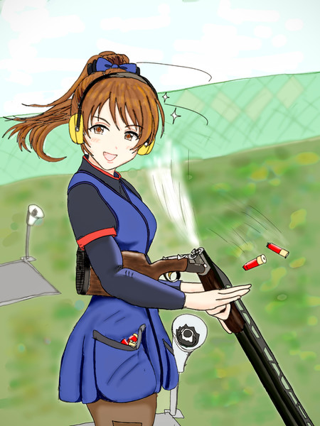 クレー射撃部に入部した新田美波さん 俊ちゃん さんのイラスト ニコニコ静画 イラスト