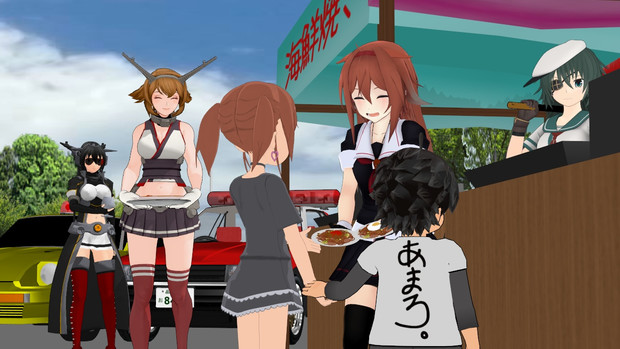 Mmd艦これ Ray Go静画祭vol 5 炊き出し Whity さんのイラスト ニコニコ静画 イラスト