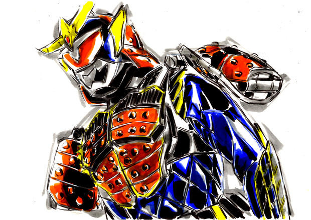 仮面ライダー鎧武 オレンジアームズ たっくん さんのイラスト ニコニコ静画 イラスト