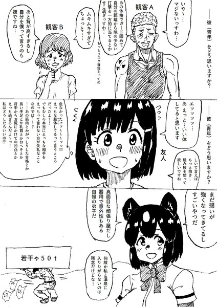 色々な人物から見た流行らなそうな格闘漫画の主人公