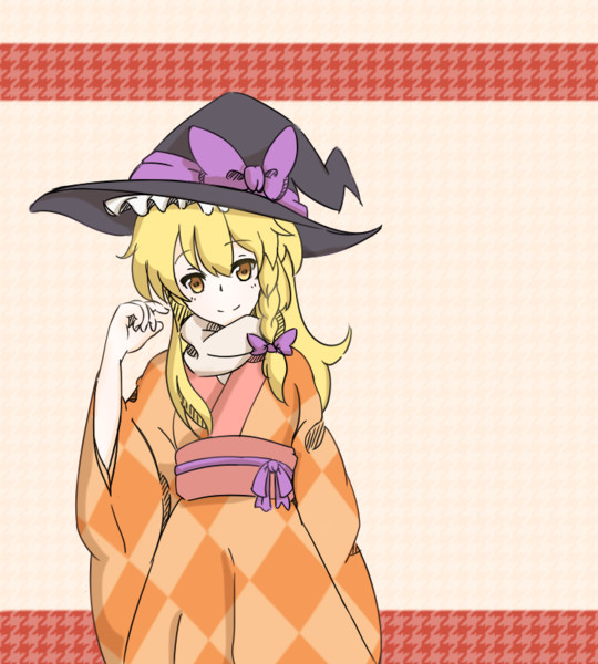 ひし形模様着物の魔理沙 Roro さんのイラスト ニコニコ静画 イラスト