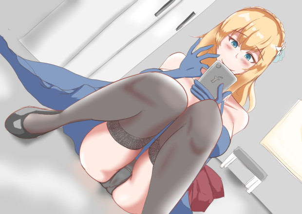 ドルフロ モシンナガンにスマホを見られた ソースケ 岡本 さんのイラスト ニコニコ静画 イラスト