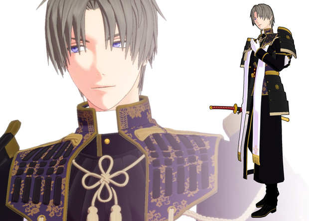 Mmd刀剣乱舞 柚木式へし切長谷部極b 柚木 さんのイラスト ニコニコ静画 イラスト