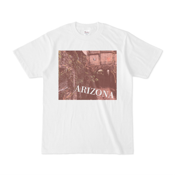 シンプルデザインTシャツ ARIZONAレンガ