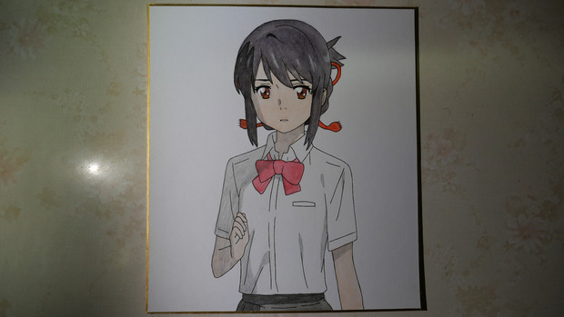 新海誠 天気の子の宮水三葉描いてみた 愛知アニメーション さんのイラスト ニコニコ静画 イラスト