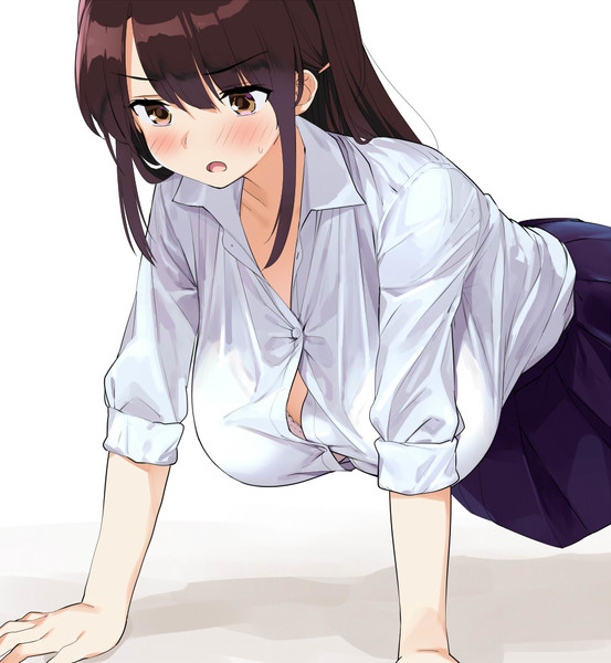腕立て伏せする巨乳jk 開栓 さんのイラスト ニコニコ静画 イラスト