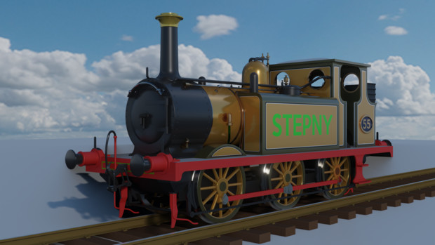 Blender Lb Sc鉄道 A1x Class 蒸気機関車 No 55 ステップニ くらす さんのイラスト ニコニコ静画 イラスト