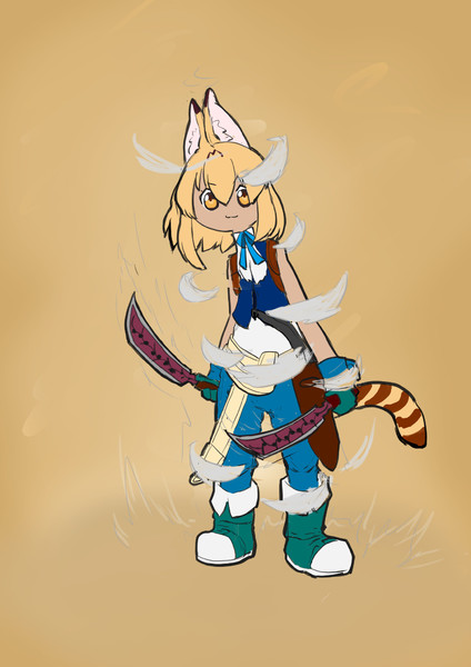 ジタン衣装サーバルちゃん ステア さんのイラスト ニコニコ静画 イラスト