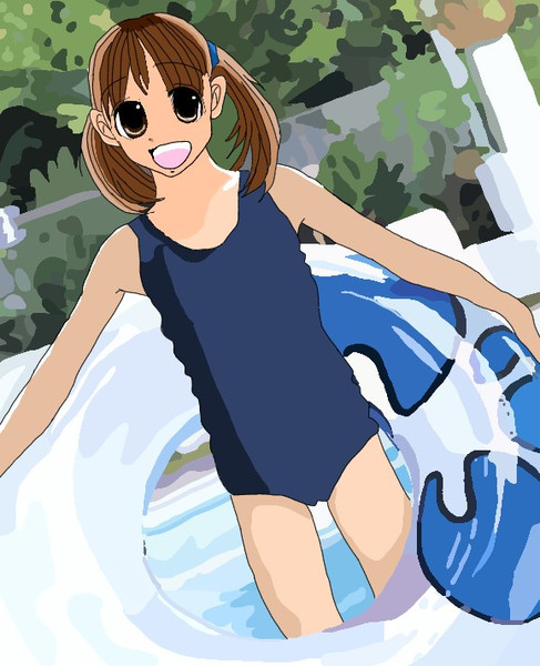 これ描いてる本人は かなづちで全く泳げないですけど 何か ぱんだ いちご さんのイラスト ニコニコ静画 イラスト