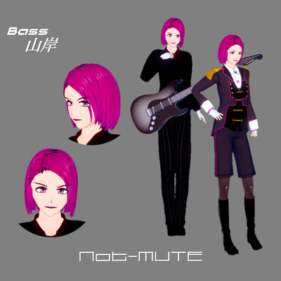 バーチャル ヴィジュアル系 Not Mute ベース 山岸 Iq Protein さんのイラスト ニコニコ静画 イラスト
