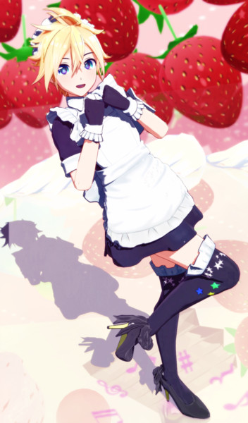 Mmdモデル配布 Yyb メモラブルメイド 鏡音レン しゅがーはぁと さんのイラスト ニコニコ静画 イラスト