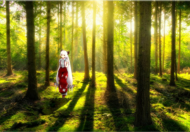 森の中で Tsutashima さんのイラスト ニコニコ静画 イラスト