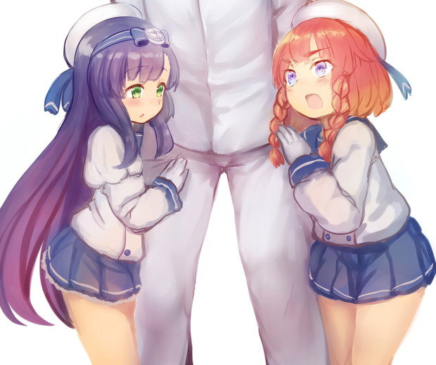 松輪ちゃんと択捉ちゃん もげら８１ さんのイラスト ニコニコ静画 イラスト